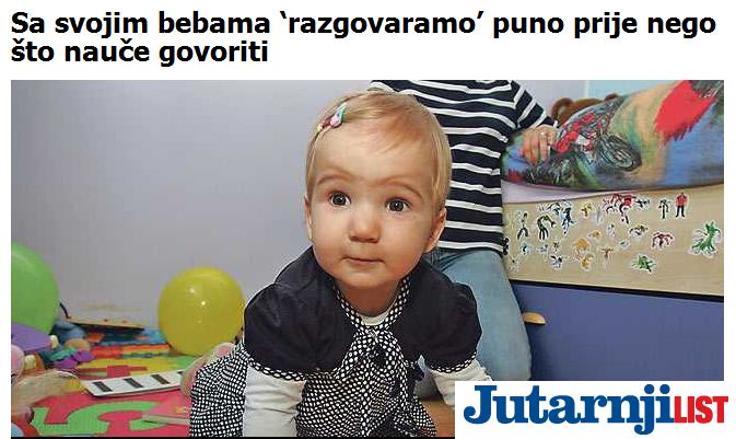 razgovaramo s bebama